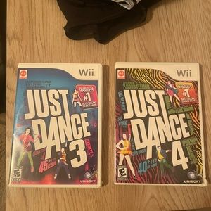 Wii Just Dance 3 and 4